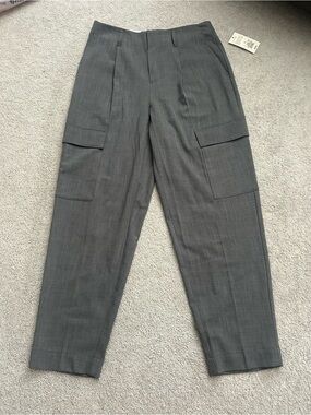 Target Charcoal Gray Cargo Pleated Trousers